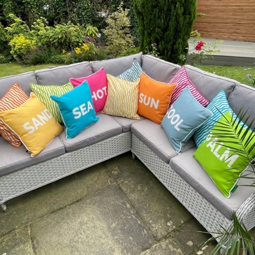 Bright Poolside Cushions
