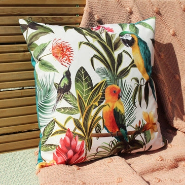Parrots Cushion Green