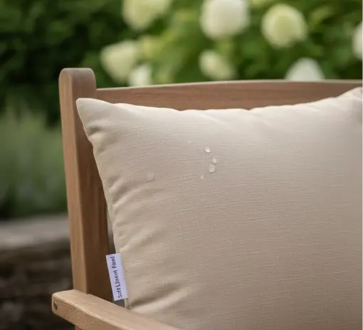 Soft linen feels textured