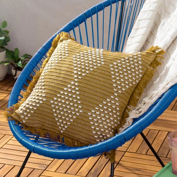 Woven Cushion Gold